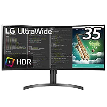 【中古】LG モニター ディスプレイ 35WN75C-B 35インチ/フレームレス曲面型ウルトラワイド(3440×1440)/VA 非光沢/HDR/100Hz対応/FreeSyn