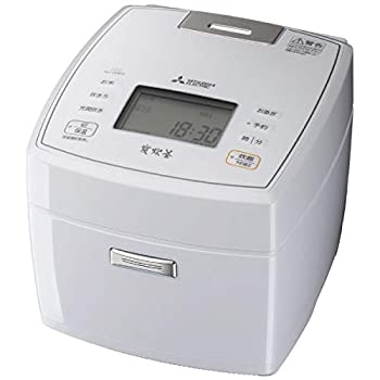 【中古】三菱電機 IHジャー炊飯器 5.5合炊き 備長炭 炭炊釜(2層厚釜) ハードコート60 七重全面加熱 月白 NJ-VEB10-Wの通販は 19,582円
