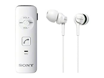 【中古】(未使用･未開封品)SONY カナル型ワイヤレスイヤホン Bluetooth対応 マイク付 ホワイト DRC-BTN40K/W