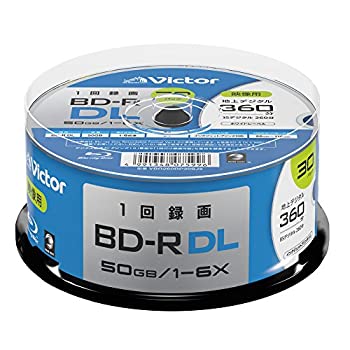 【中古】ビクター Victor 1回録画用 BD-R DL VBR260RP30SJ2 (片面2層/1-6倍速/30枚) ホワイトの通販は