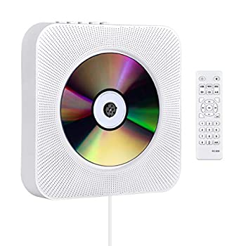 【中古】CDプレーヤー 置き＆壁掛け式 1台多役 プルスイッチ式 Gueray Blue4.2 USB対応 microSD LEDディスプレイ 新バージョンのリモコン付き 音楽再生/