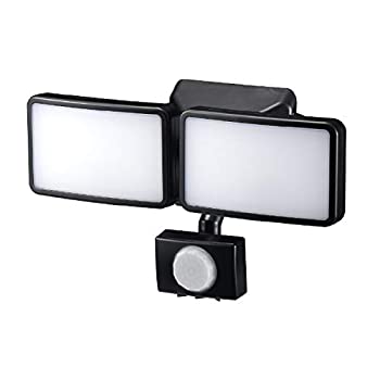 【中古】ヤザワ LEDセンサーライト ACコンセント式 防雨タイプ 調光タイプ 6W白色LED×2灯 リモコン付 SLR6LEA2の通販は 8,045円