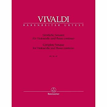 【中古】アントニオ・ヴィヴァルディ: ソナタ集 RV.39-47 (チェロ、通奏低音) ベーレンライター出版