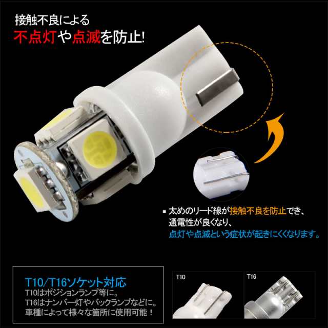 □24V トラック用 接点部が違う 2色LEDバルブT10/T15/T16 5050 SMD LEDウェッジ球 2個】バックランプ・ライセンスランプ・ポジションラの通販はau  PAY マーケット - ＦＩＥＬＤ（フィールド） | au PAY マーケット－通販サイト