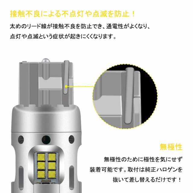 T20/S25 LEDバックランプ 後退灯 ブレーキランプ 爆光 キャンセラー内蔵バルブ T20/7440 シングル S25シングル 180°CSPチップ  ホワイト の通販はau PAY マーケット - ＦＩＥＬＤ（フィールド）