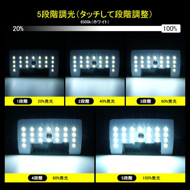 スズキ ワゴンR MH34S 専用設計 3色5段階調整機能付き LEDルームランプ