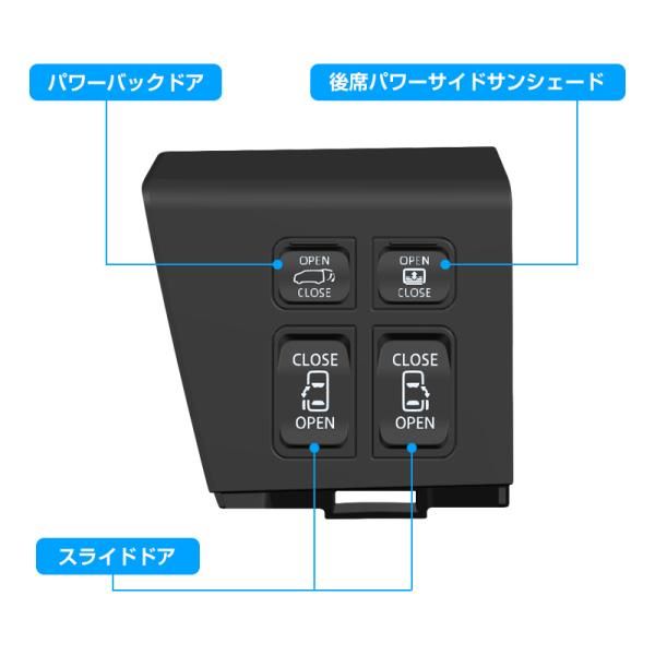 ▼トヨタ アルファード 40系 ヴェルファイア 40系 運転席増設ドアスイッチキット パワースライドドアスイッチ バックドアスイッチ 開閉スイッチ ボタン ▼トヨタ アルファード 40系 ヴェルファイア 40系 運転席増設ドアスイッチキット パワースライドドアスイッチ バックドアスイッチ 開閉スイッチ ボタン