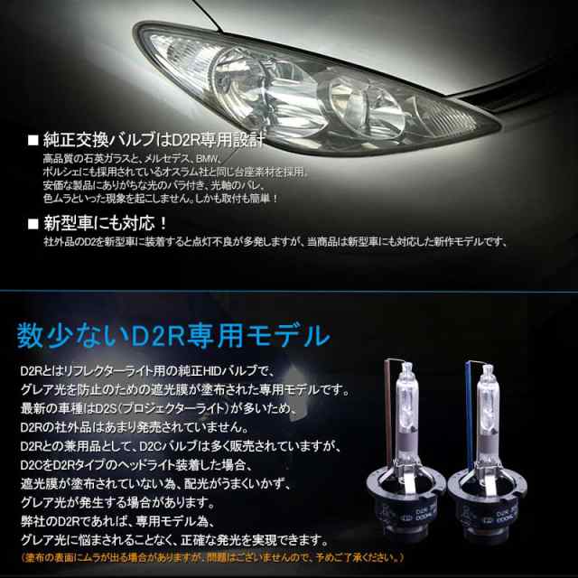 ▽純正交換用 HID バルブ D2R 35w リフレクタータイプ】 新型車対応タイプ HIDバルブ 4300K 純正色 6000K 純白色 8000K  青白色 LED ヘッの通販はau PAY マーケット - ＦＩＥＬＤ（フィールド） | au PAY マーケット－通販サイト