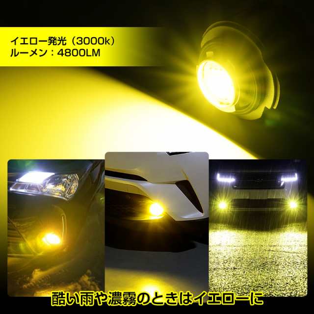 超安い】 200系 ハイエース7型 カローラクロス イエローLEDフォグ