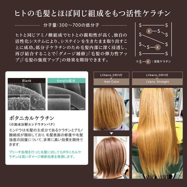 レブケラ ドライブ 500ml 詰替 浸透型活性ケラチン処理剤 前処理剤