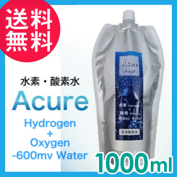 水素水 酸素水 天然水 ACURE 1000ml×12本 アルミパウチ 機能水 アキュア 1L トリアスの通販は 7,293円
