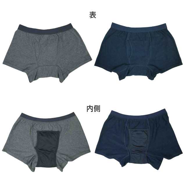 2枚セット 尿漏れパンツ 失禁パンツ 男性用 快適ボクサーパンツDX 男性用 防臭 消臭 下着 トランクス メール便 送料無料 yp3の通販はau  PAY マーケット - いきいきショップねんりん