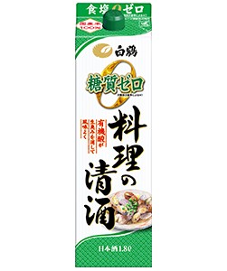 スマプレ会員 送料無料 白鶴酒造 料理の清酒 糖質ゼロ 1800ml 1.8L×12本