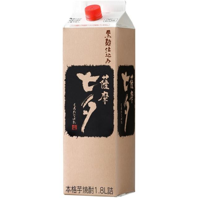 送料無料 田崎酒造 薩摩黒七夕 芋 25度 パック 1800ml 1.8L×12本の通販は 15,263円
