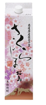 本坊酒造 さくらじま 芋 25度 パック 1800ml 1.8L×12本