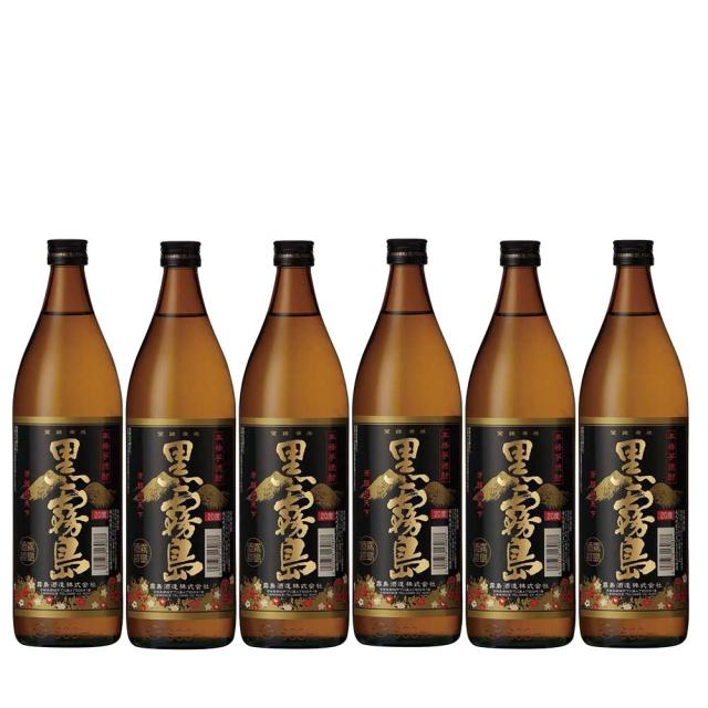 送料無料 霧島酒造 黒霧島 芋 25度 瓶 900ml 6本の通販は