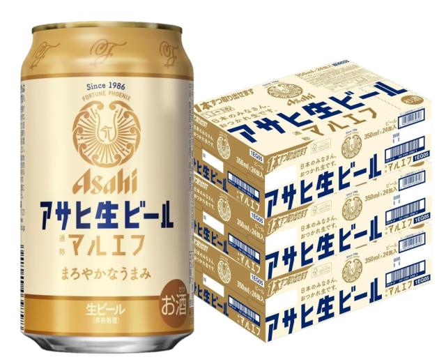 Pontaパス会員送料無料 アサヒ 生ビール マルエフ 350ml×３ケース/72本の通販は