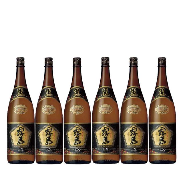 霧島酒造 黒霧島EX 芋 25度 瓶 1800ml 1.8L×6本 焼酎