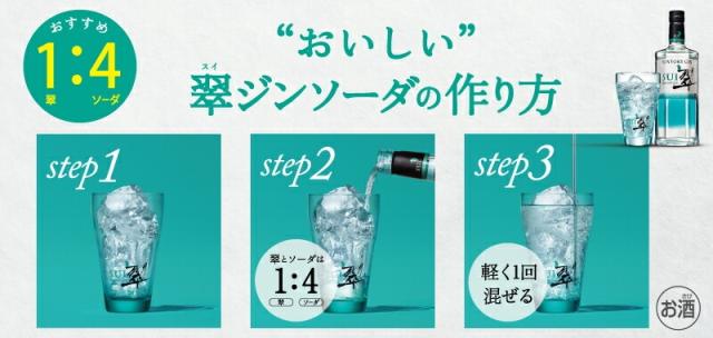 スピリッツ サントリー ジャパニーズジン 翠 SUI 40度 700ml×6本_3