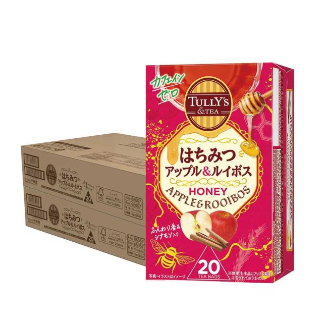 送料無料 伊藤園 TULLY’S &TEA はちみつアップル＆ルイボス 20袋入り×16本の通販は 7,665円