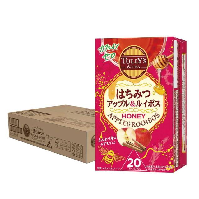 送料無料 伊藤園 TULLY’S &TEA はちみつアップル＆ルイボス 20袋入り×8本の通販は紅茶