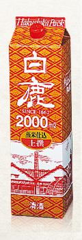 日本酒 辰馬本家酒造 白鹿 上撰 パック 2000ml 2L×6本/1ケース 7,713円