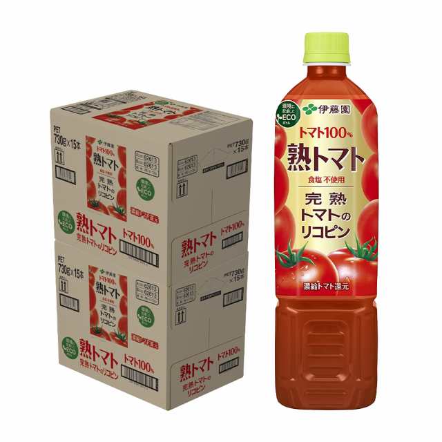 Pontaパス会員送料無料 伊藤園 熟トマト 730ml×30本 トマトジュース トマト飲料  ITOEN  とまと tomatoの通販は
