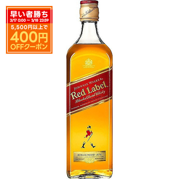 Pontaパス会員送料無料 ウィスキー キリン ジョニーウォーカー レッドラベル 1000ml 1L×6本の通販は