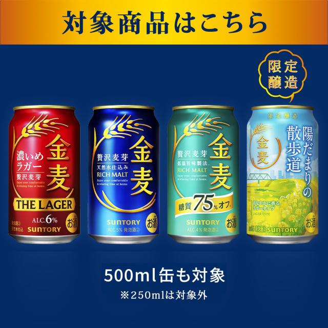 4/26限定 OFFクーポン サントリー 金麦 糖質75％オフ 500ml×48本_6