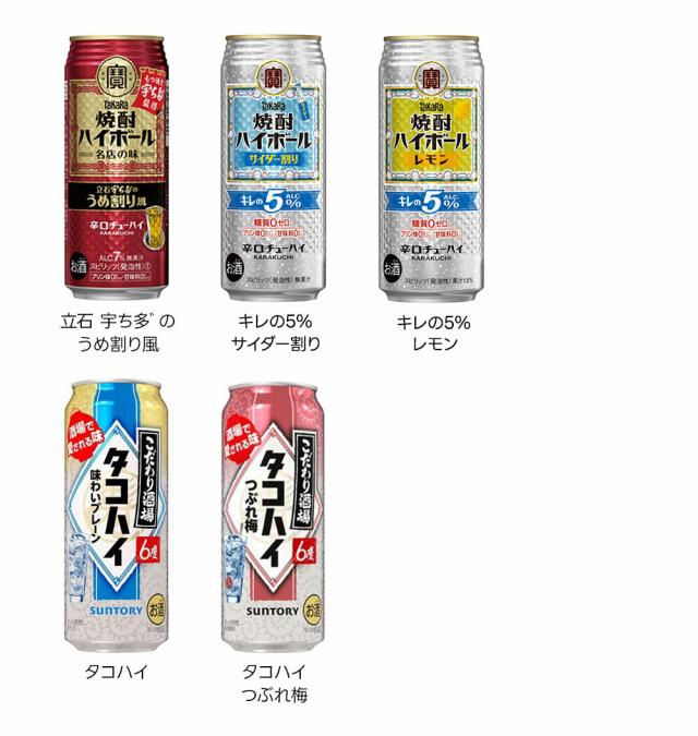 選べる 宝焼酎ハイボール タコハイ 500ml×2ケース/48本_2
