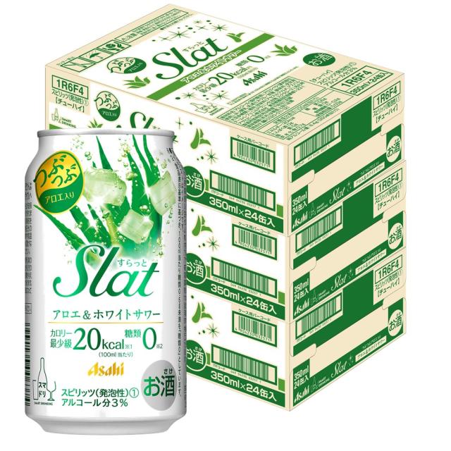 アサヒ すらっと (Slat) アロエ&ホワイトサワー 350ml×3ケース/72本