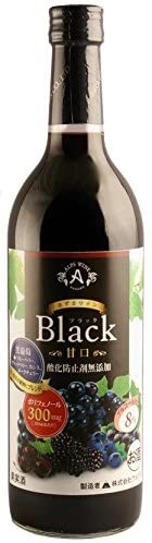 送料無料 長野県 アルプス あずさワイン 酸化防止剤無添加 ブラック 甘口 720ml×12本 wineの通販は 7,966円