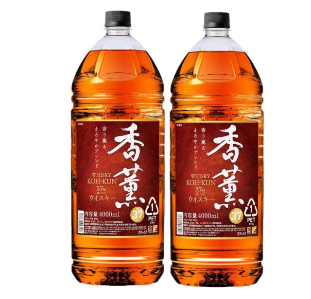 送料無料 合同酒精 ウィスキー 香薫 37度 4000ml 4L×2本の通販は