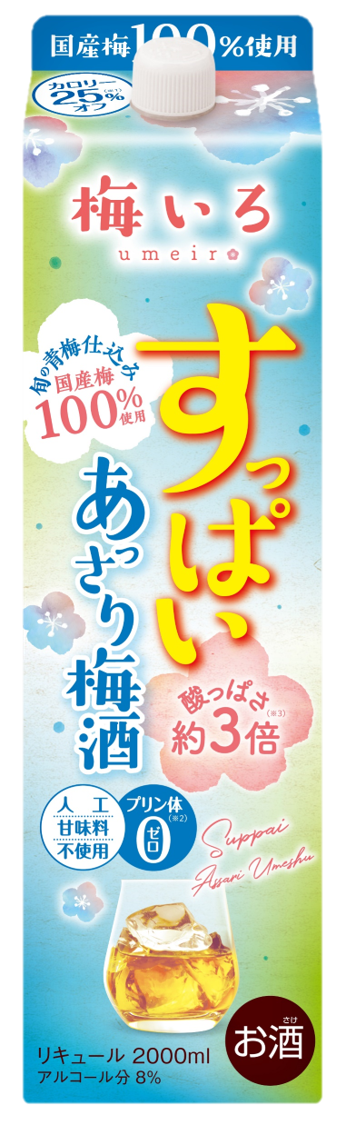 送料無料 合同酒精 すっぱい あっさり梅酒 2000ml 2L×12本