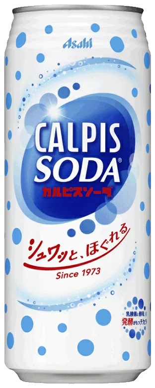 送料無料 アサヒ飲料 カルピスソーダ 缶 500ml×1ケース/24本の