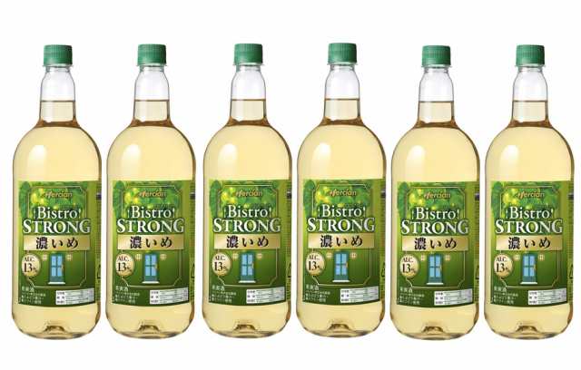 Pontaパス会員送料無料  メルシャン ビストロ ストロング ペットボトル 濃いめ白 1500ml 1.5L×1ケース/6本の通販は