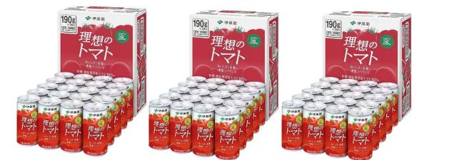 送料無料 伊藤園 理想のトマト 190g×60本(3ケース) トマトジュース トマト飲料 ITOEN とまと tomato