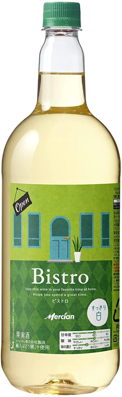 Pontaパス会員送料無料 メルシャン ビストロ 白 ペット 1500ml 1.5L×2ケース/12本の通販は 7,903円