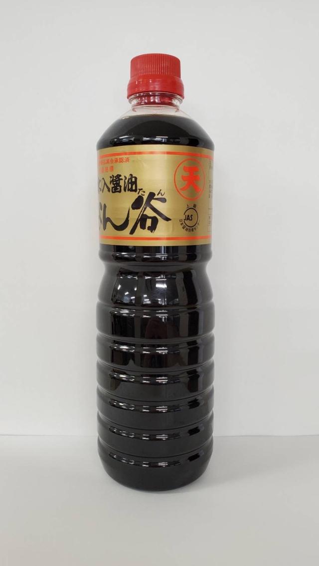 富山の醤油 穴谷醤油 あなん谷 濃口 天 1000ml 1L×15本