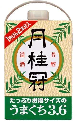 送料無料 日本酒 月桂冠 うまくちパック 3600ml 3.6L×6本