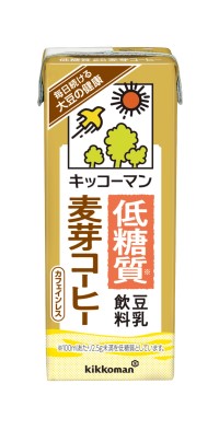 キッコーマン 低糖質 豆乳飲料 麦芽コーヒー 200ml×1ケース/18本