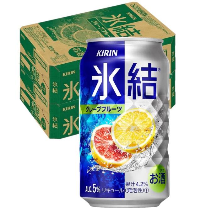Pontaパス会員送料無料 チューハイ キリン 氷結 グレープフルーツ 350ml×48本/2ケースの通販は