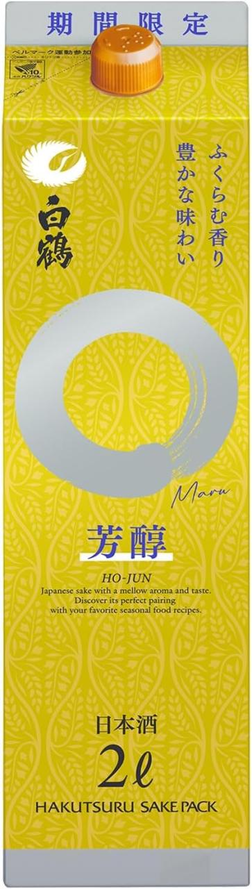 送料無料 白鶴 サケパック まる 芳醇 パック 2000ml 2L×12本/2ケースの通販は 10,212円