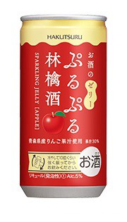 送料無料 白鶴 ぷるぷる林檎酒 190ml×2ケース/60本