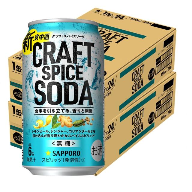 サッポロ クラフトスパイス ソーダ 350ml×2ケース/48本