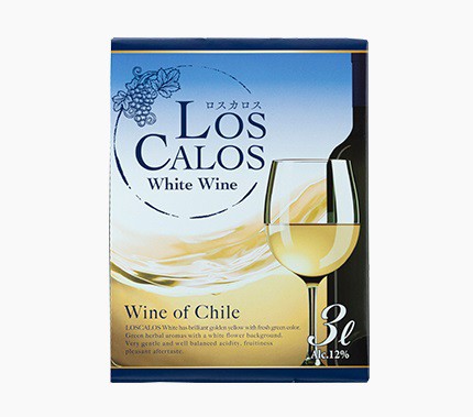 毎週日曜はサンキュー配送で+5％ ロスカロス 3000ｍl 3L 8本［白/やや辛口/スペイン] BIB 箱ワイン BOXワイン バックインボックス