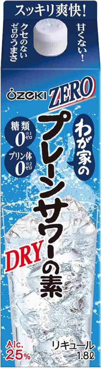 送料無料 大関 わが家のプレーンサワーの素 ZERO 25度 1800ml 1.8L×1ケース/6本