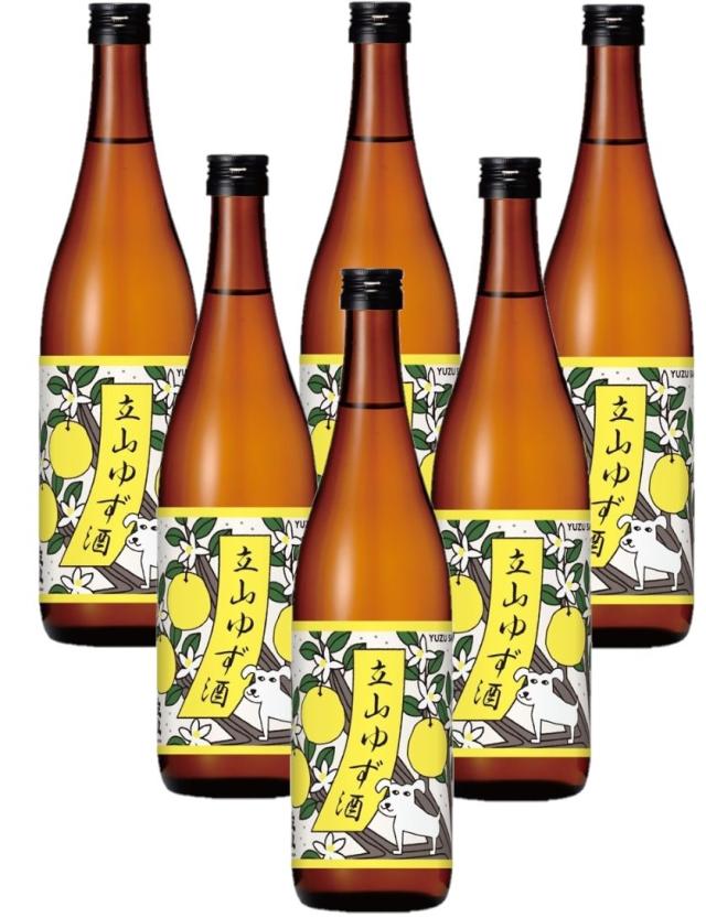 富山県 立山酒造 立山 ゆず酒 720ml×6本