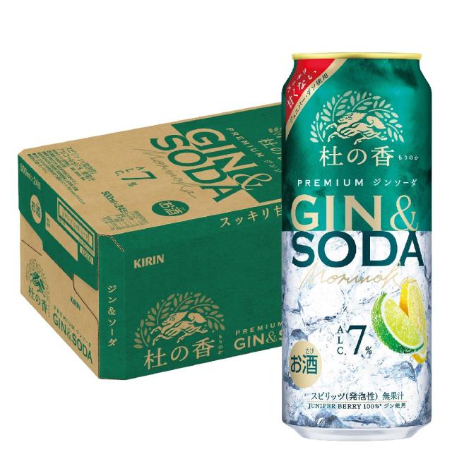 Pontaパス会員送料無料 キリン KIRIN Premium ジンソーダ 杜の香 500ml×1ケース/24本の通販は