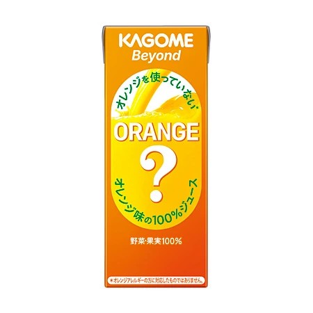 カゴメ Beyond オレンジを使っていないオレンジ味の100％ジュース195ml×4ケース/96本